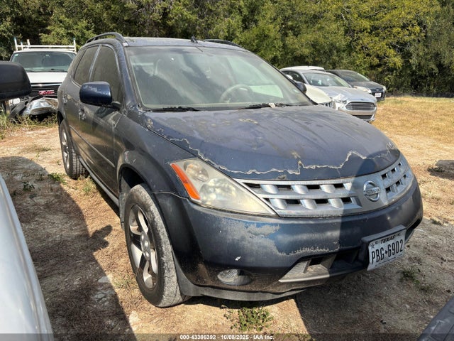 2004 Nissan Murano Sl მანქანა იყიდება აუქციონზე, vin: JN8AZ08W54W318626, აუქციონის ნომერი: 43386392