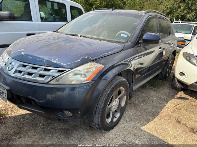 2004 Nissan Murano Sl მანქანა იყიდება აუქციონზე, vin: JN8AZ08W54W318626, აუქციონის ნომერი: 43386392