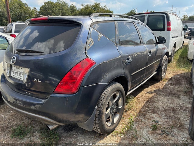 2004 Nissan Murano Sl მანქანა იყიდება აუქციონზე, vin: JN8AZ08W54W318626, აუქციონის ნომერი: 43386392