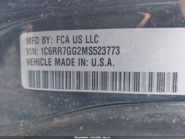 2021 RAM 1500 CLASSIC 1C6RR7GG2MS523773 Photo 8