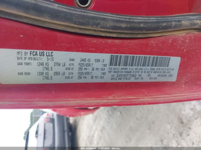 2015 DODGE JOURNEY 3C4PDCAB7FT723652 Photo 8