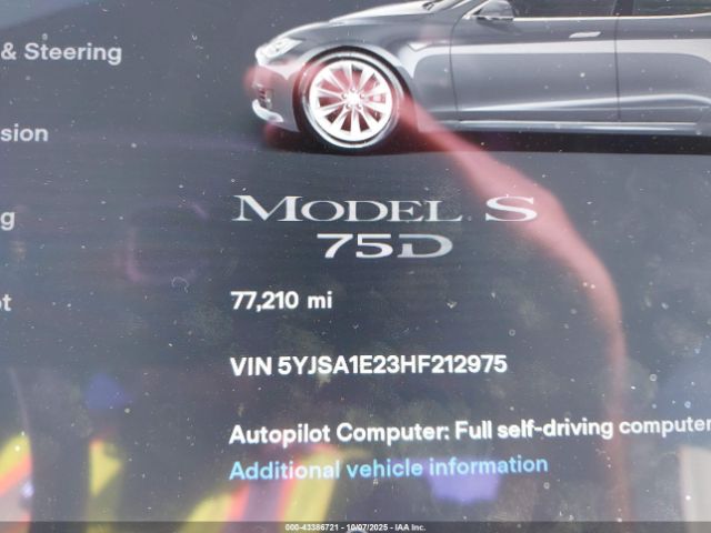 2017 TESLA MODEL S 5YJSA1E23HF212975 Photo 6