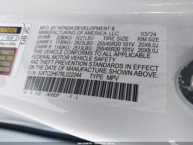 2024 ACURA RDX 5J8TC2H67RL022244 Photo 8