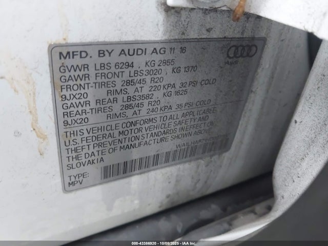 2017 AUDI Q7 WA1LHAF71HD037587 Photo 8