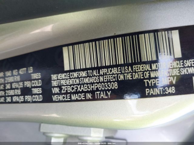 2017 FIAT 500X ZFBCFXAB3HP603308 Photo 8