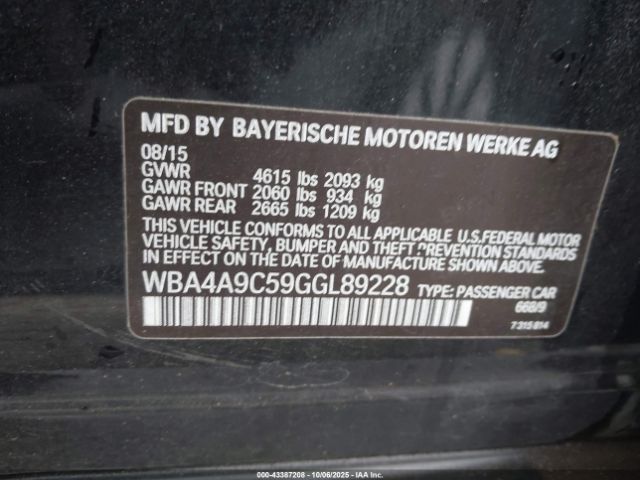 2016 BMW 428I GRAN COUPE WBA4A9C59GGL89228 Photo 8