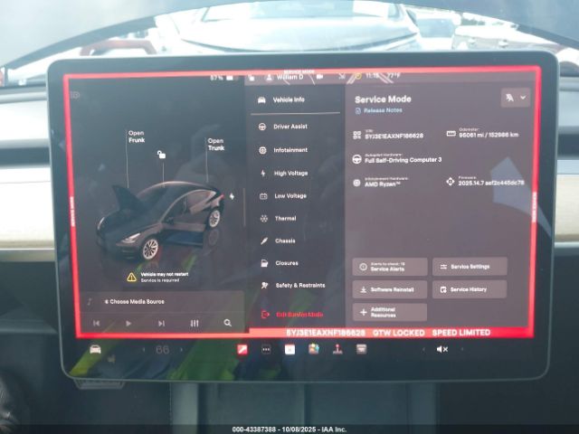 2022 TESLA MODEL 3 5YJ3E1EAXNF186628 Photo 6