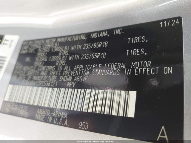 2024 TOYOTA HIGHLANDER HYBRID 5TDKARAH3RS538121 Photo 8