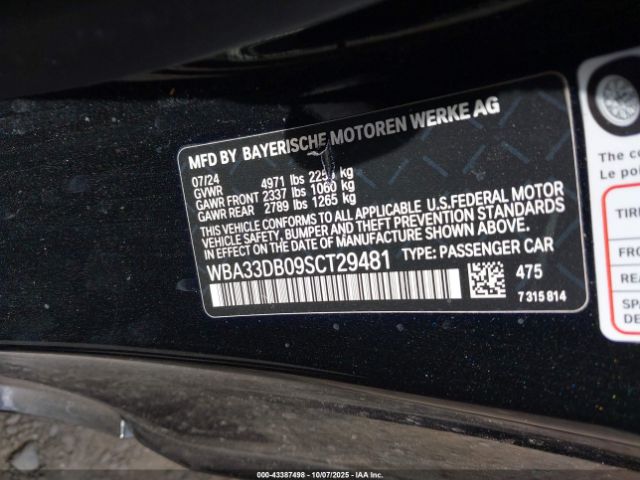 2025 BMW 4 SERIES WBA33DB09SCT29481 Photo 8