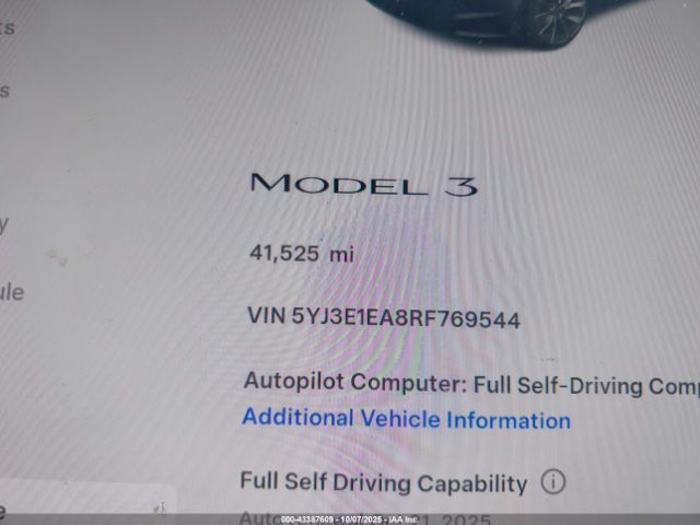 2024 TESLA MODEL 3 5YJ3E1EA8RF769544 Photo 6