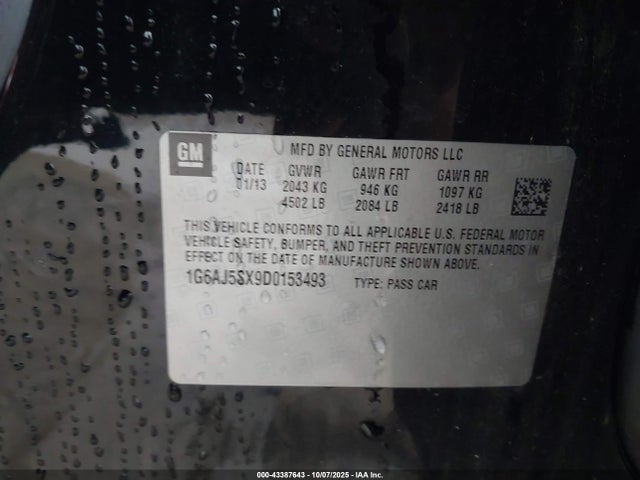 2013 CADILLAC ATS 1G6AJ5SX9D0153493 Photo 8