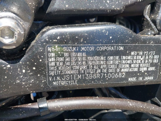 JS1EM13B8R7100682 Suzuki Gsx800 F