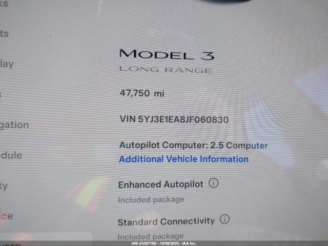 2018 TESLA MODEL 3 5YJ3E1EA8JF060830 Photo 6