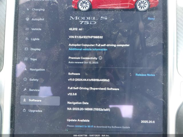 2017 TESLA MODEL S 5YJSA1E27HF198532 Photo 6