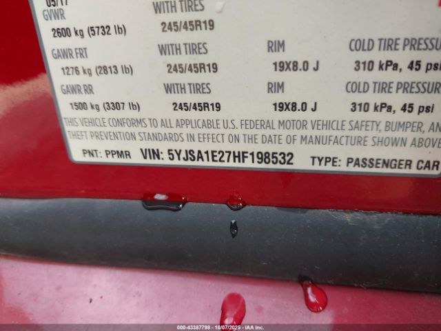 2017 TESLA MODEL S 5YJSA1E27HF198532 Photo 8