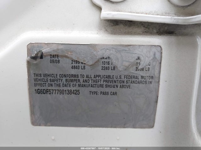 2009 CADILLAC CTS 1G6DF577790138425 Photo 8