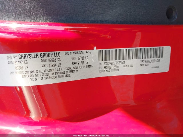 Fiat 2015 2015 3C3CFFBR1FT550060 Image 9