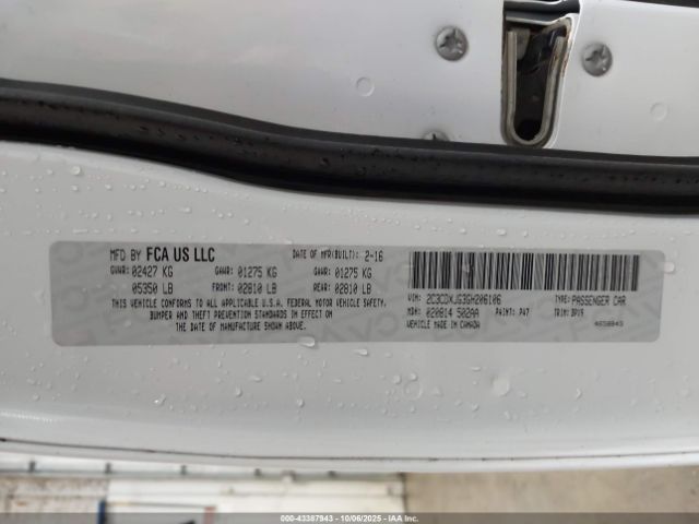 2016 DODGE CHARGER 2C3CDXJG3GH206106 Photo 8