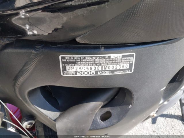 2008 HONDA CBR1000 JH2SC59088M002350 Photo 9