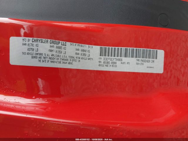 2015 FIAT 500E 3C3CFFGE1FT549836 Photo 8