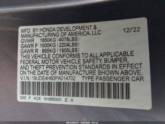 2023 ACURA INTEGRA 19UDE4H60PA014702 Photo 8