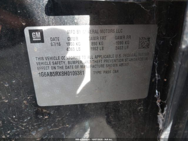 2017 CADILLAC ATS 1G6AB5RX8H0109381 Photo 8
