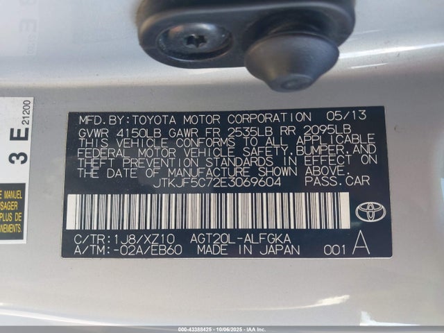 Scion Tc 10 Series 2014 JTKJF5C72E3069604 Image 9