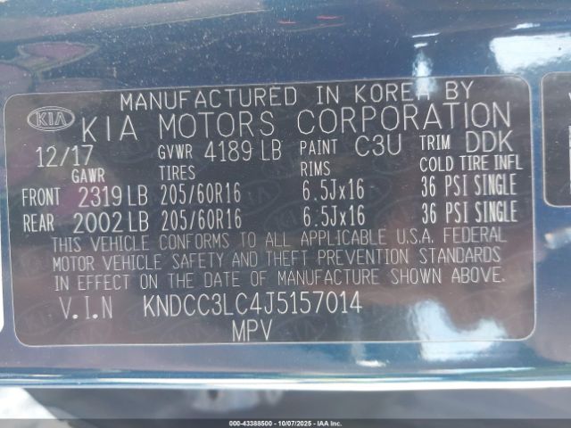 2018 KIA NIRO KNDCC3LC4J5157014 Photo 8