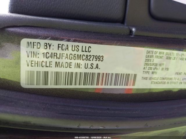 2021 JEEP GRAND CHEROKEE 1C4RJFAG6MC827993 Photo 8