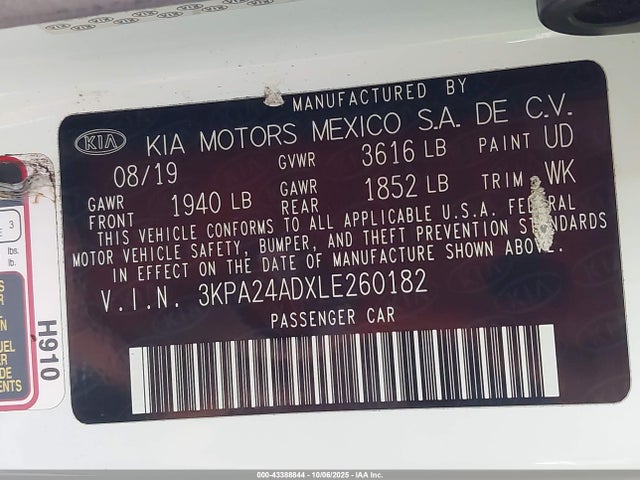 3KPA24ADXLE260182 KIA gammaii 1.6mpi+cvt