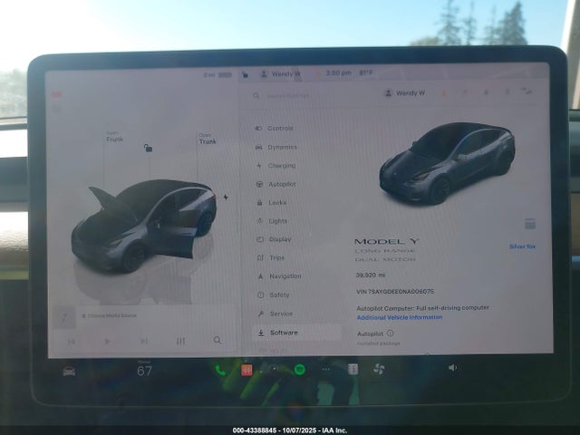 2022 TESLA MODEL Y 7SAYGDEE0NA006075 Photo 6