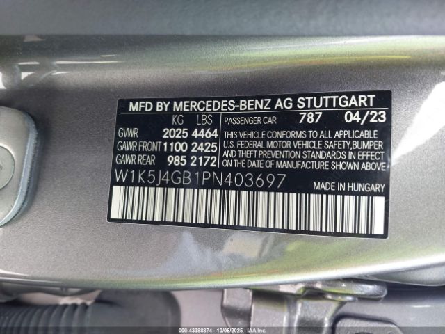 2023 MERCEDES-BENZ CLA 250 COUPE W1K5J4GB1PN403697 Photo 8