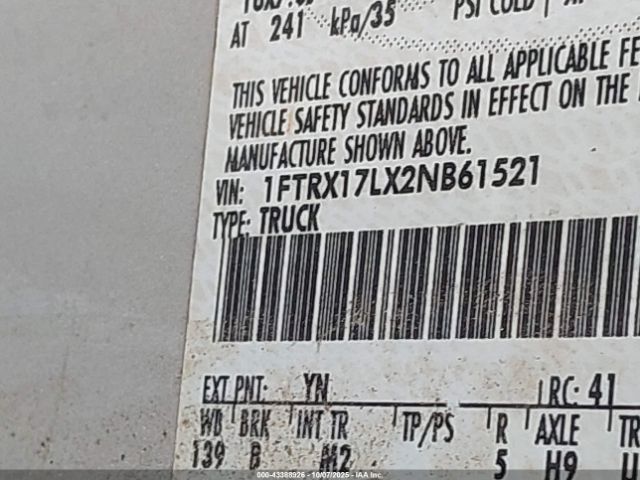 2002 FORD F-150 1FTRX17LX2NB61521 Photo 8