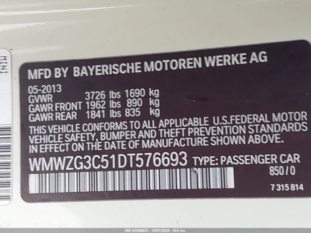 2013 MINI CLUBMAN WMWZG3C51DT576693 Photo 8