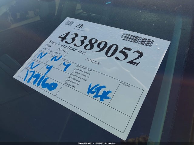4T1BK1EB7GU212105 Toyota 2gr-fe