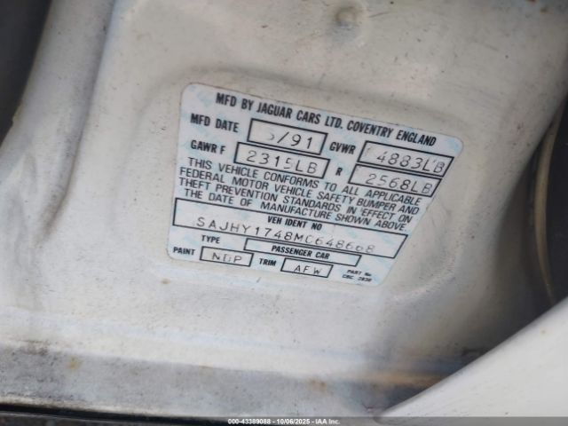 1991 JAGUAR XJ6 SAJHY1748MC648668 Photo 8