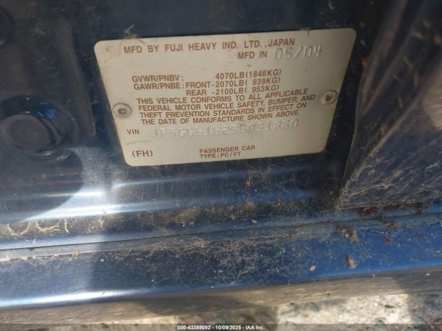 2005 SAAB 9-2X JF4GG61625G051880 Photo 8