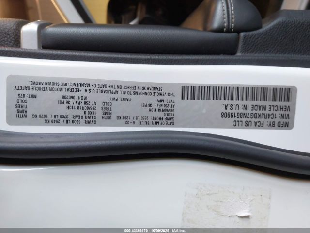 2022 JEEP GRAND CHEROKEE L 1C4RJKBG7N8619908 Photo 8