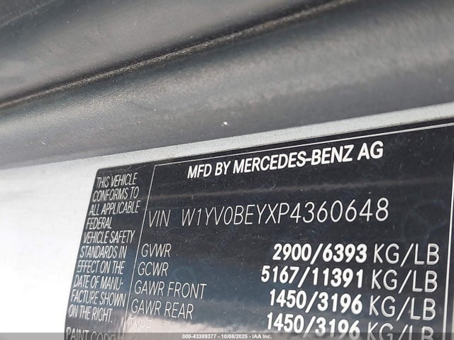 2023 MERCEDES-BENZ METRIS W1YV0BEYXP4360648 Photo 8