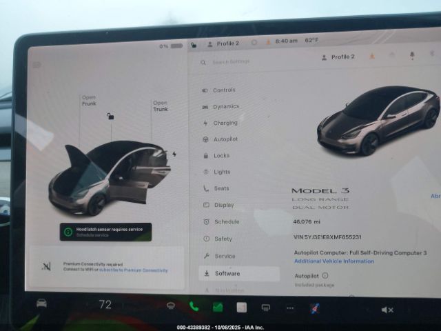 2021 TESLA MODEL 3 5YJ3E1EBXMF855231 Photo 6