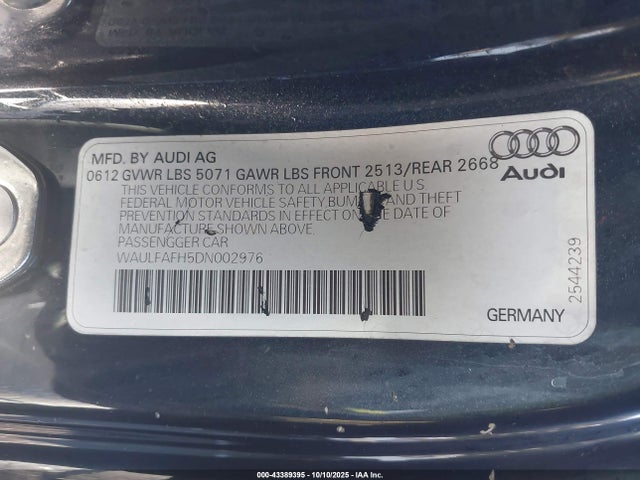 2013 AUDI A5 WAULFAFH5DN002976 Photo 8