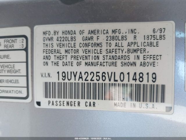 1997 ACURA CL 19UYA2256VL014819 Photo 8