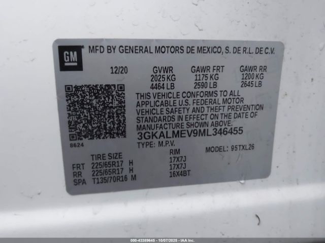 2021 GMC TERRAIN 3GKALMEV9ML346455 Photo 8