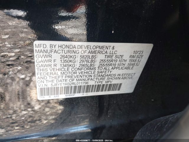 2024 ACURA MDX 5J8YE1H32RL011796 Photo 8