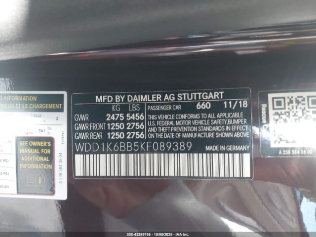 2019 MERCEDES-BENZ AMG E 53 WDD1K6BB5KF089389 Photo 8