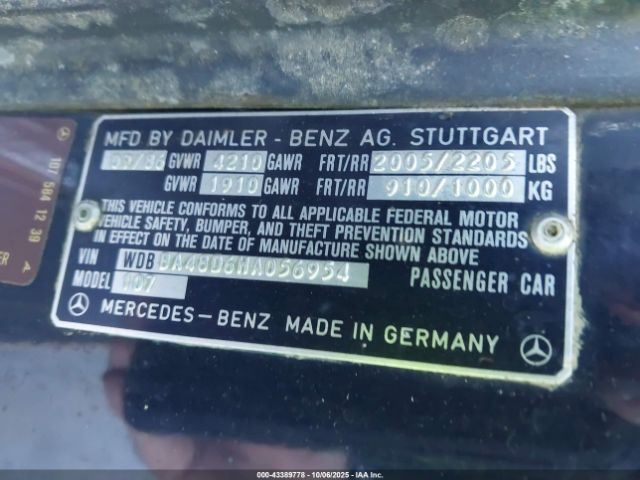 1987 MERCEDES-BENZ 560 WDBBA48D6HA056954 Photo 8