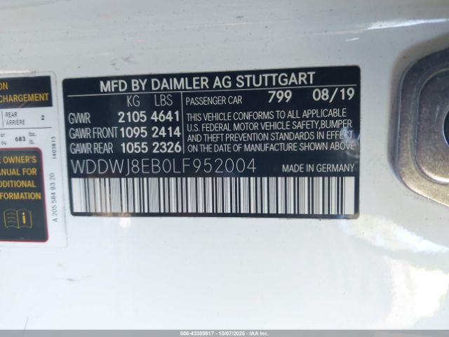 2020 MERCEDES-BENZ C 300 WDDWJ8EB0LF952004 Photo 8