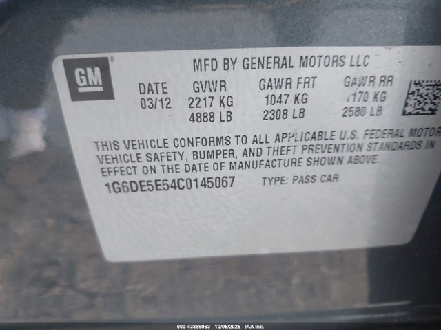 2012 CADILLAC CTS 1G6DE5E54C0145067 Photo 8
