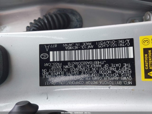 Aukcja sprzedaży 2011 Lexus Hs 250h Premium, vin: JTHBB1BA6B2046078, numer aukcji: 43390382