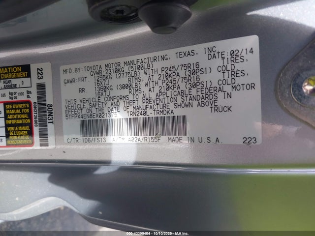 5TFPX4EN8EX021375 Toyota Tacoma